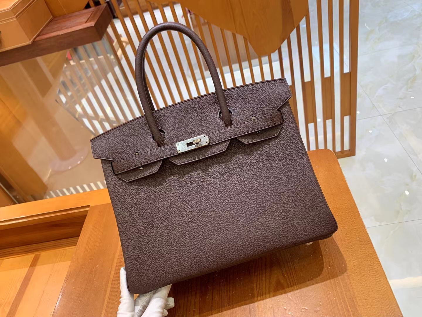 Birkin 30 Chocolate Togo